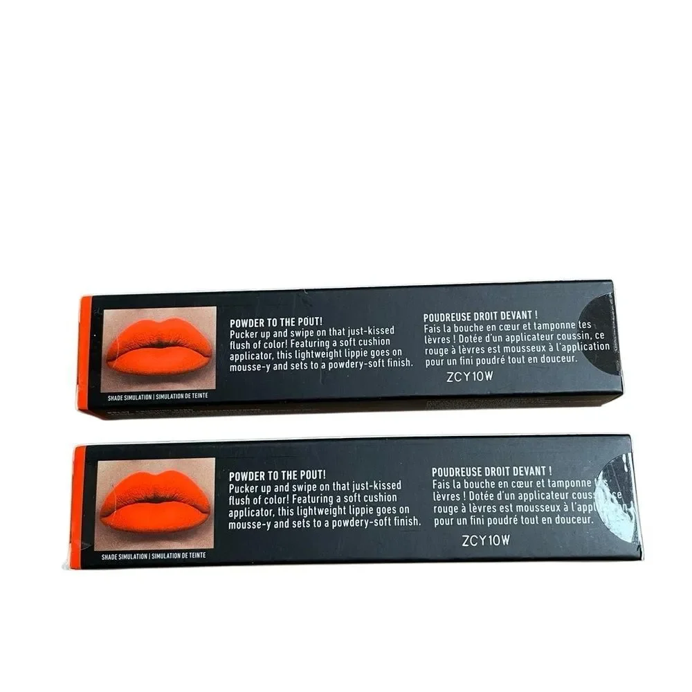NYX Powder Puff Lippie - Crushing Hard Orange Matte‎ Liquid Lipstick 2-pack New